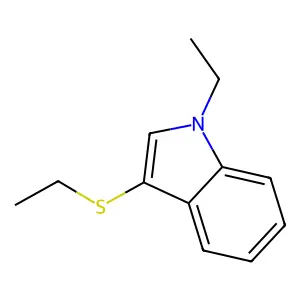 1H-Indole, 1-ethyl-3-(ethylthio)- structure