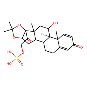 Triamcinolone acetonide 21-dihydrogen phosphate structure