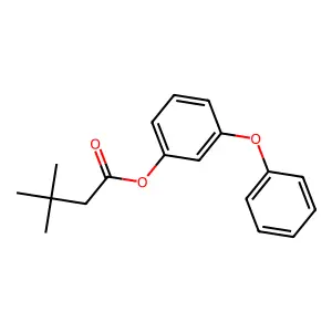 (3-Phenoxyphenyl) 3,3-dimethylbutanoate structure