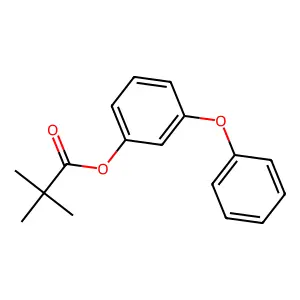 (3-Phenoxyphenyl) 2,2-dimethylpropanoate structure
