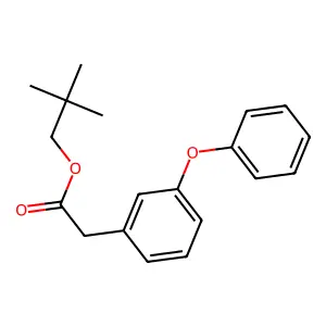 2,2-Dimethylpropyl 2-(3-phenoxyphenyl)acetate structure