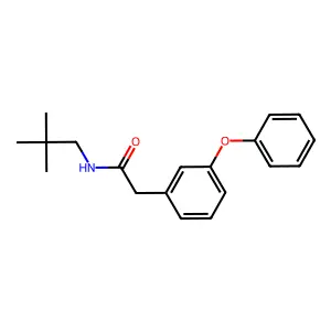 N-(2,2-dimethylpropyl)-2-(3-phenoxyphenyl)acetamide structure