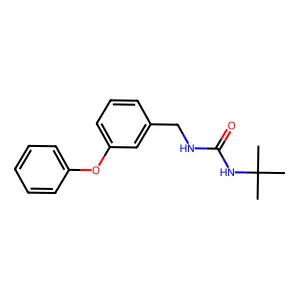1-tert-Butyl-3-((3-phenoxyphenyl)methyl)urea structure
