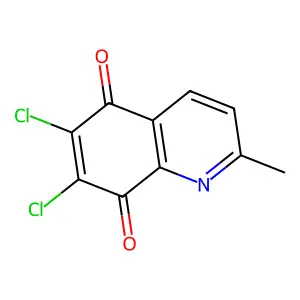 5,8-Quinolinedione, 6,7-dichloro-2-methyl- structure