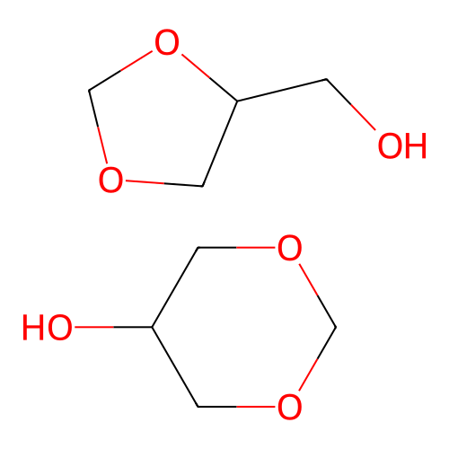 (1,3-Dioxolan-4-yl)methanol; 1,3-dioxan-5-ol structure