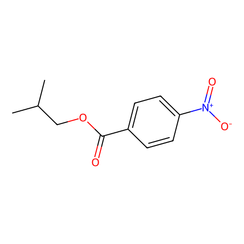 p-Nitrobenzoic acid, isobutyl ester structure