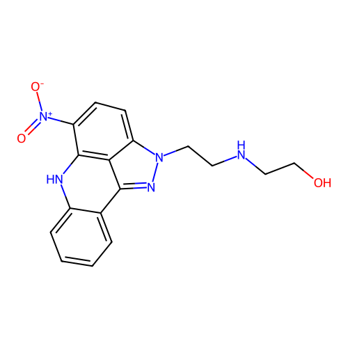 2-((2-(5-Nitropyrazolo(3,4,5-kl)acridin-2(6H)-yl)ethyl)amino)ethanol structure