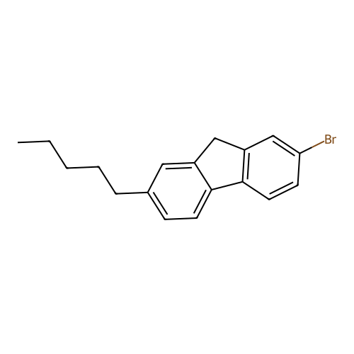 2-bromo-7-pentyl-9H-fluorene structure
