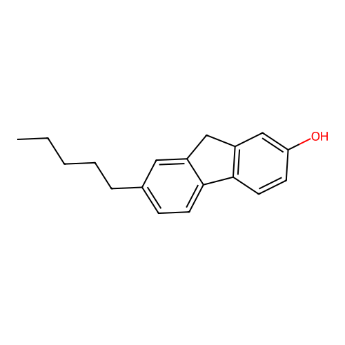 7-Pentyl-9H-fluoren-2-ol structure