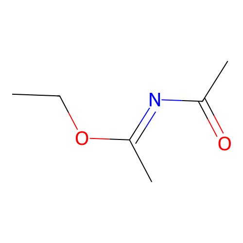Ethanimidic acid, N-acetyl-, ethyl ester structure