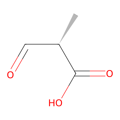 (S)-Methylmalonic acid semialdehyde structure