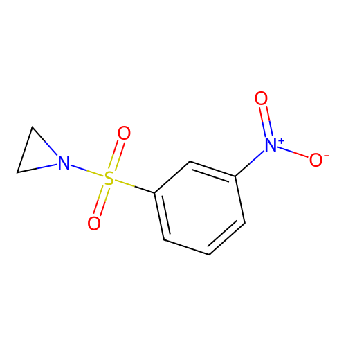 1-((3-Nitrophenyl)sulfonyl)aziridine structure