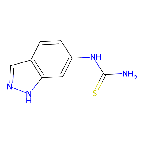 N-(1H-indazol-6-yl)thiourea structure
