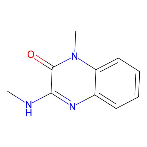 1-methyl-3-(methylamino)-2(1H)-quinoxalinone structure