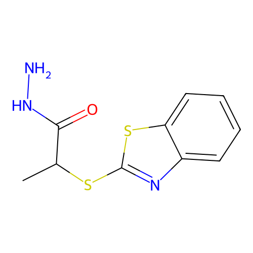 2-(1,3-Benzothiazol-2-ylthio)propanohydrazide structure