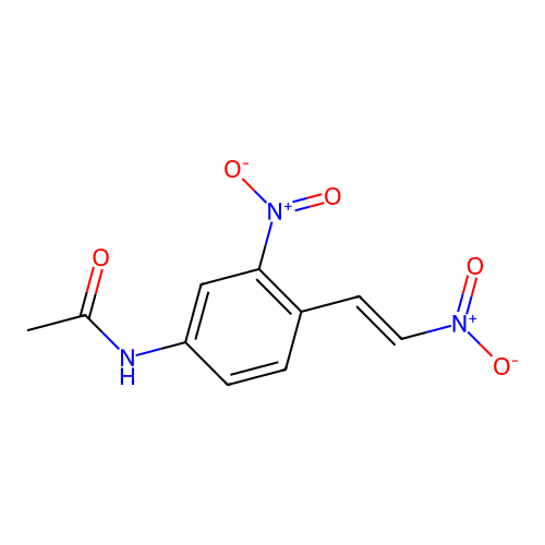 Acetanilide, 3'-nitro-4'-(2-nitrovinyl)- structure