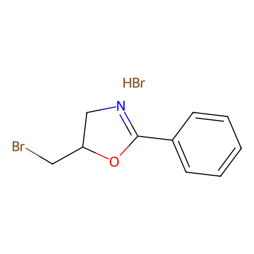 5-(Bromomethyl)-2-phenyl-4,5-dihydro-1,3-oxazole;hydrobromide structure