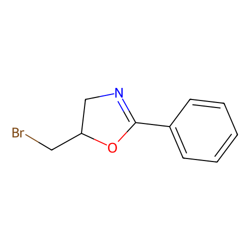 5-(Bromomethyl)-2-phenyl-4,5-dihydro-1,3-oxazole structure