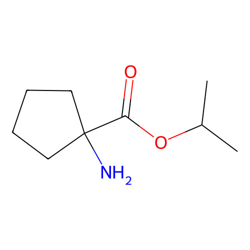 Cyclopentanecarboxylic acid, 1-methylethyl ester structure