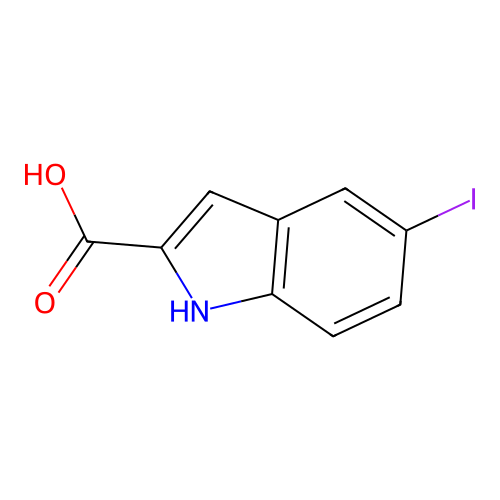 5-iodo-1H-indole-2-carboxylic acid structure