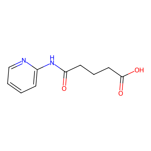 5-Oxo-5-(pyridin-2-ylamino)pentanoic acid structure