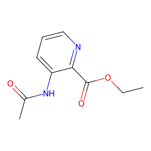 Ethyl 3-acetamidopyridine-2-carboxylate structure