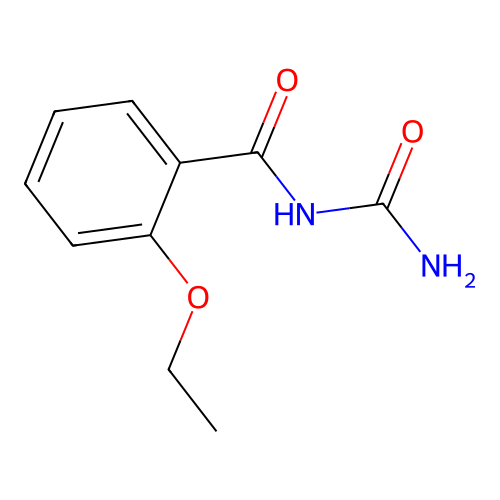 Urea, (o-ethoxybenzoyl)- structure
