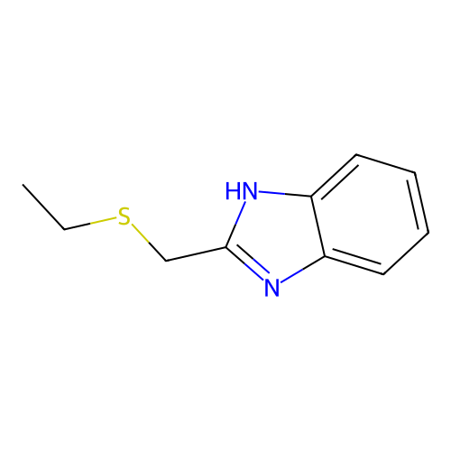 2-(Ethylthiomethyl)benzimidazole structure