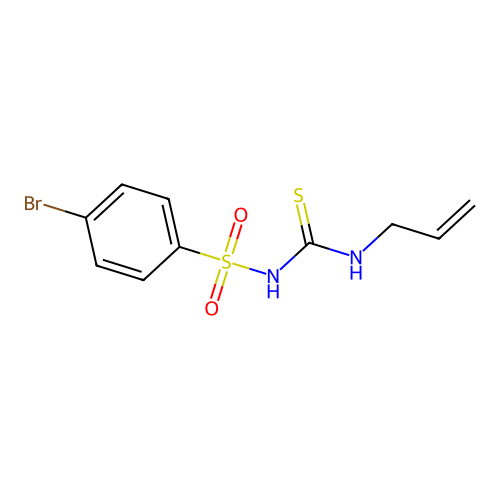 Benzenesulfonamide, 4-bromo-N-[(2-propenylamino)thioxomethyl]- structure