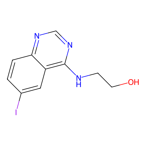 2-(6-Iodoquinazolin-4-ylamino)ethanol structure