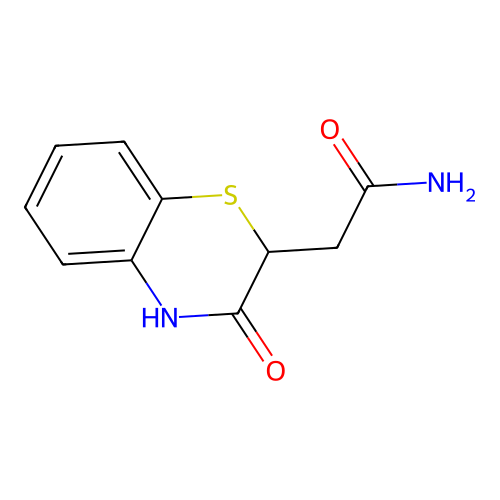 2H-1,4-Benzothiazine-2-acetamide, 3,4-dihydro-3-oxo- structure