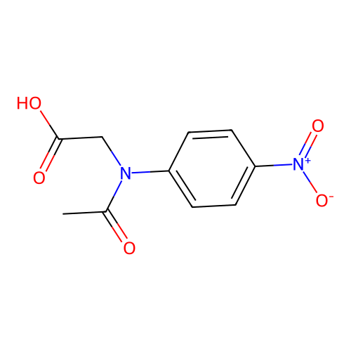 (Acetyl-(4-nitro-phenyl)-amino)-acetic acid structure