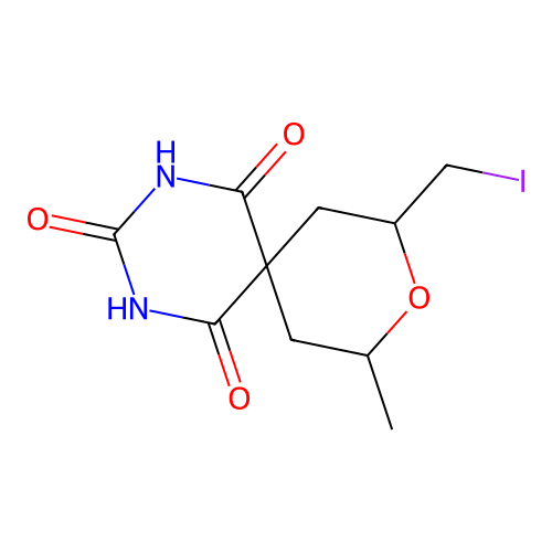 5-(3-Iodoacetonyl)-5-isopropylbarbituric acid structure