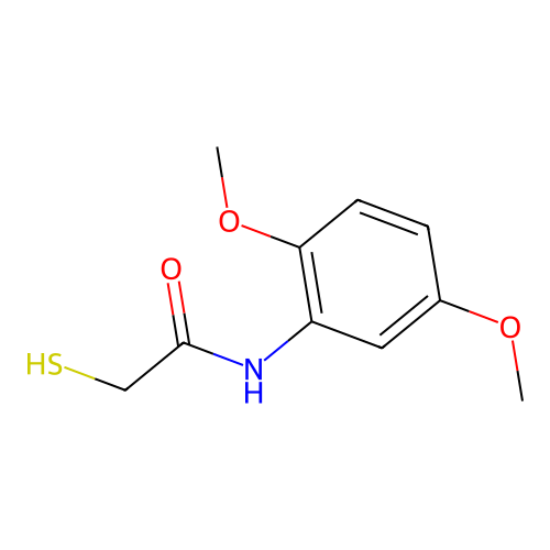 N-(2,5-dimethoxyphenyl)-2-mercaptoacetamide structure
