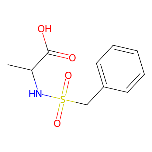 2-(Phenylmethanesulfonamido)propanoic acid structure