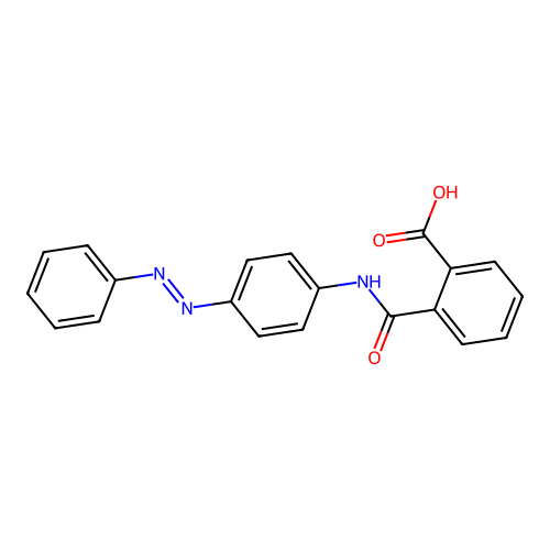 2-[(4-Phenyldiazenylphenyl)carbamoyl]benzoic acid structure