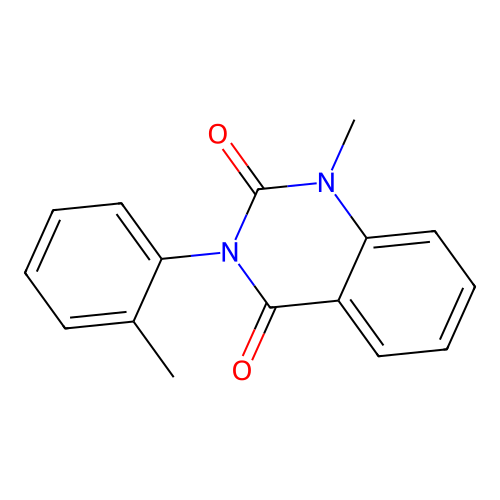 1-Methyl-3-(2-methylphenyl)-1,3-dihydroquinazoline-2,4-dione structure