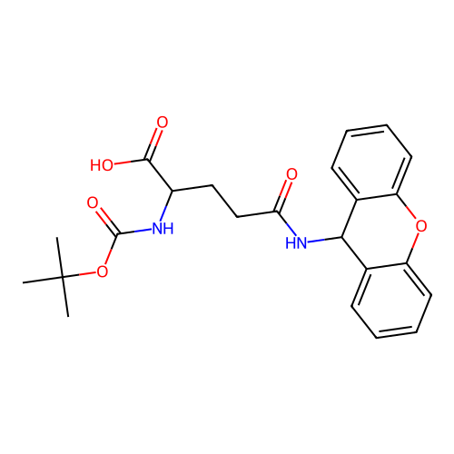 Boc-Gln(Xan)-OH structure