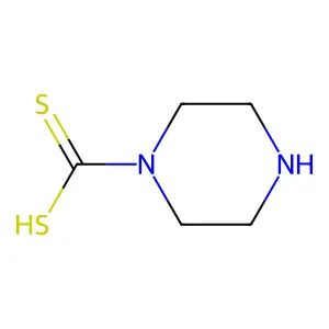 1-Piperazinecarbodithioic acid structure