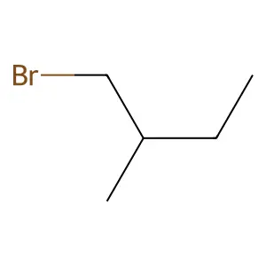 1-Bromo-2-methylbutane, (-)- structure