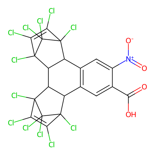 3-nitro-2-naphthoic acid,bis(hexachlorocyclopentadiene) Mg structure