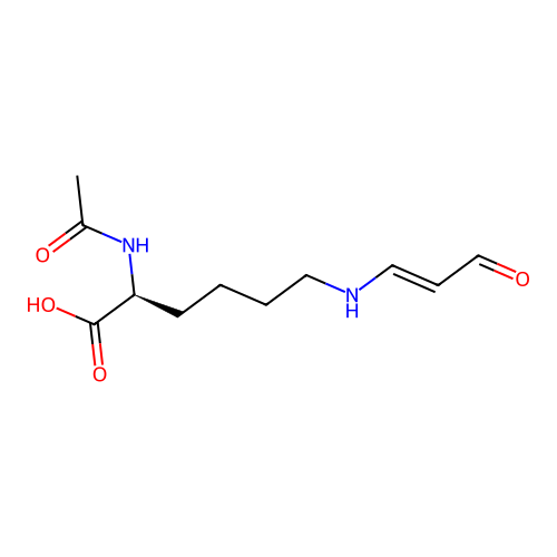 N(alpha)-acetyl-epsilon-(2-propenal)lysine structure