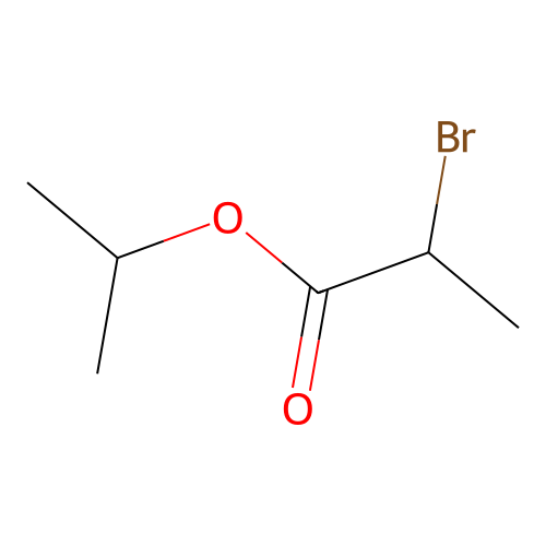 Isopropyl 2-bromopropanoate structure
