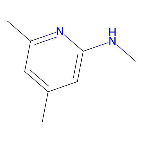 N,4,6-trimethylpyridin-2-amine structure