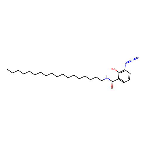 3-Azidosalicyl-N-(n-octadecyl)amide structure
