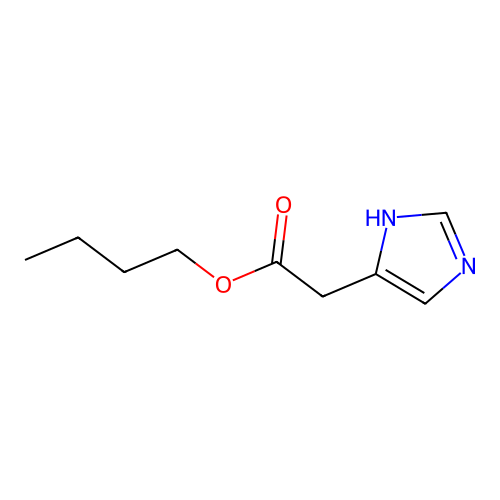 4-Imidazolacetic acid, butyl ester structure