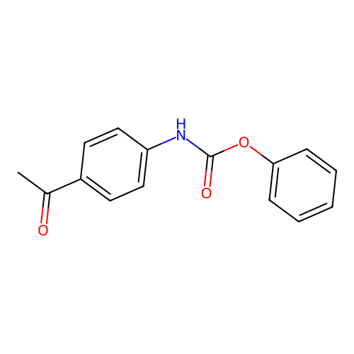 phenyl N-(4-acetylphenyl)carbamate structure