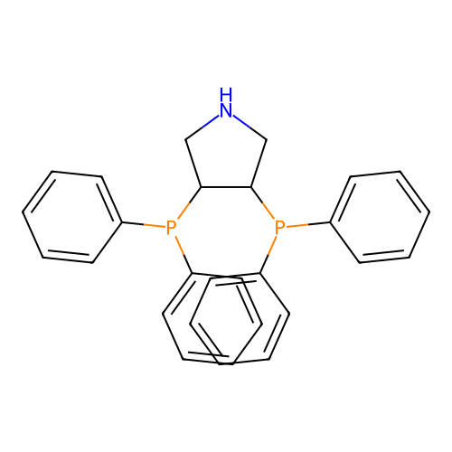 3,4-bis(diphenylphosphino)-Pyrrolidine structure