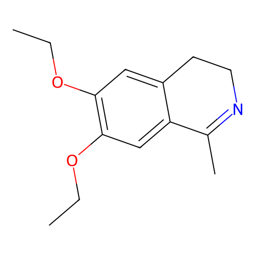 6,7-Diethoxy-1-methyl-3,4-dihydroisoquinoline structure