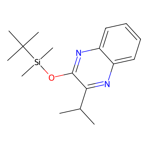 2-(((1,1-Dimethylethyl)dimethylsilyl)oxy)-3-(1-methylethyl)quinoxaline structure